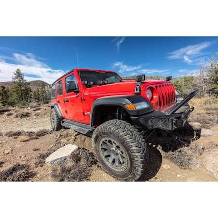 Go Rhino 07-18 WRANGLER JKU 4 DOOR DOMINATOR D1 SIDE STEPS BLACK D14505T